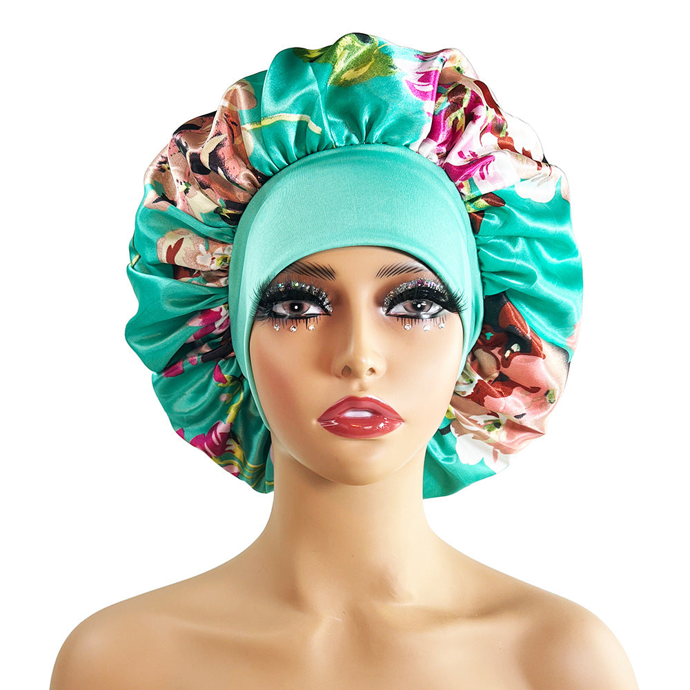 Wholesale Wide Brimmed Satin Nightcaps